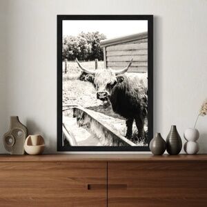 "Dinner Bell" Highland Cow Wall Art